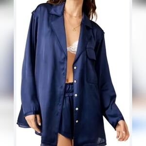 Free People Navy Pajama top